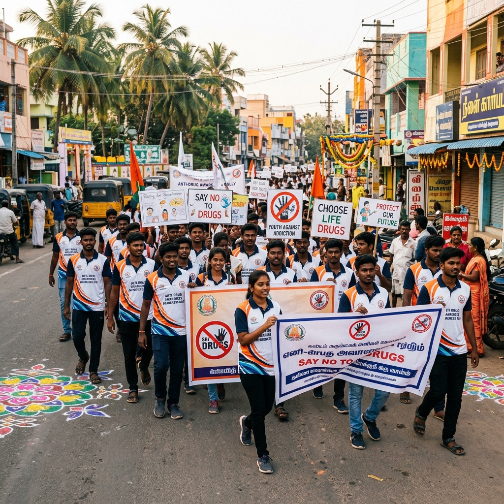 Drug-Free Tamil Nadu Mass Pledge & Rally